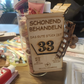 Geldgeschenk Karte aus Holz "Schonend behandeln..."  - Geldkarte, Geburtstagskarte | Schollys