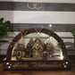 Lichtbogen / Schwippbogen Weihnachten - Waldhütte, Wichtel | Schollys