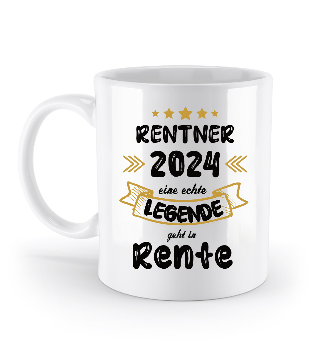 Tasse mit Spruch - Rentner eine echte Legende geht in Rente -Geschenk, Abschiedsgeschenk