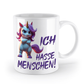 Einhorn Tasse - Ich hasse Menschen! - zornig