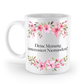 Tasse - Deine Meinung interessiert Niemanden!- Blumen