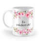 Tasse - Es eskaliert eh! - Blumen