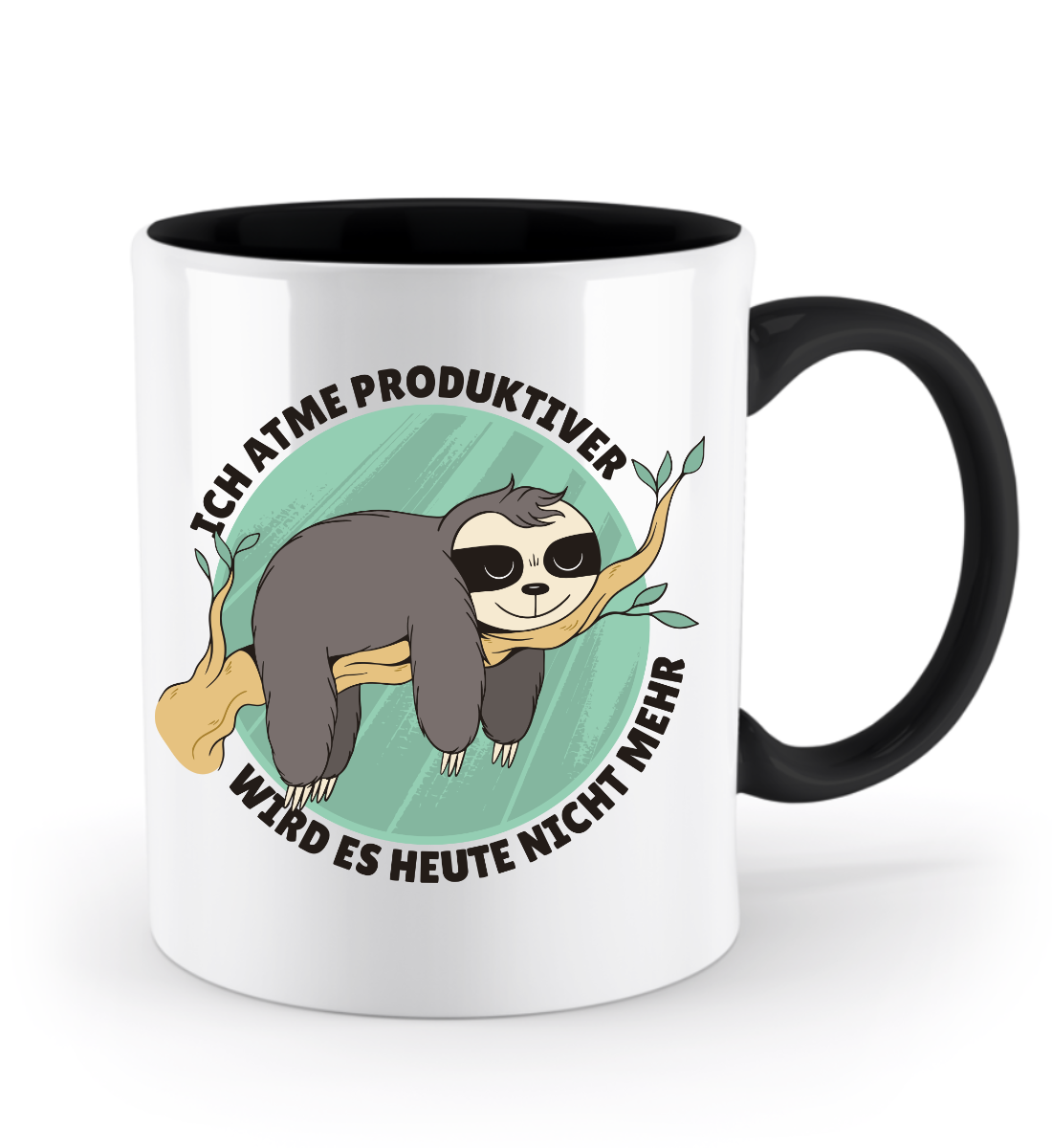 Faultier Tasse - "Ich atme, produktiver wird es heute nicht" | Schollys