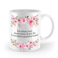 Tasse - Ich arbeite hart für Luxusleben meiner Katze! - Blumen