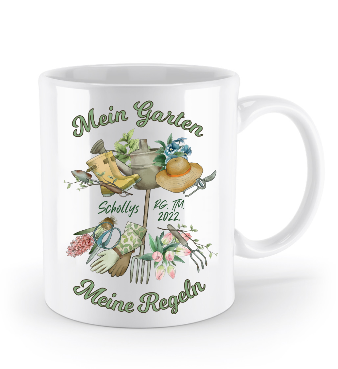 Garten Tasse - "Mein Garten, meine Regeln!" | Schollys - Schollys