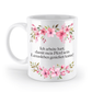 Tasse - Arbeite hart für Pferd - Blumen