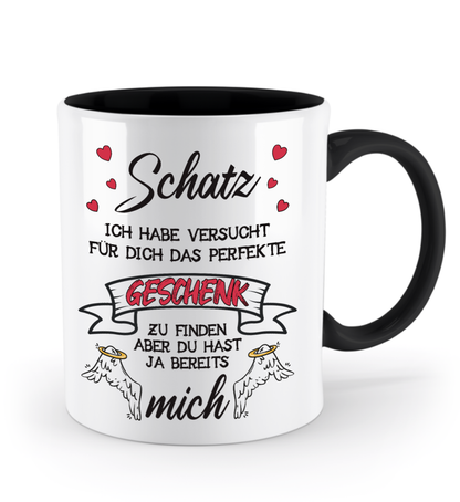 Valentinstag Tasse - "Schatz... perfekte Geschenk“ | Schollys - Schollys