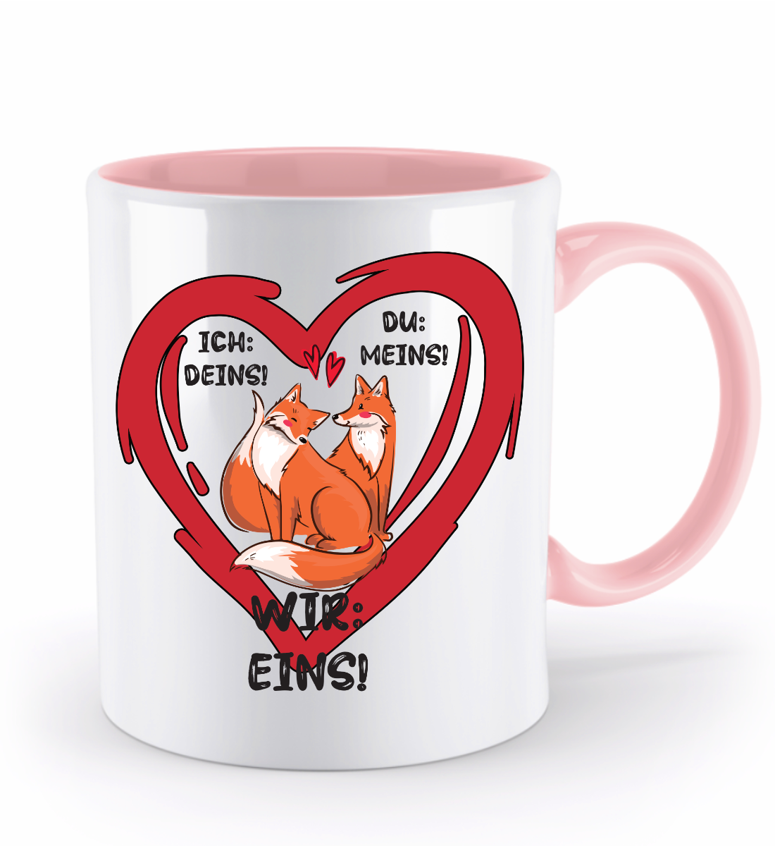 Valentinstag Tasse - "Ich Deins, Du meins, Wir eins“ | Schollys