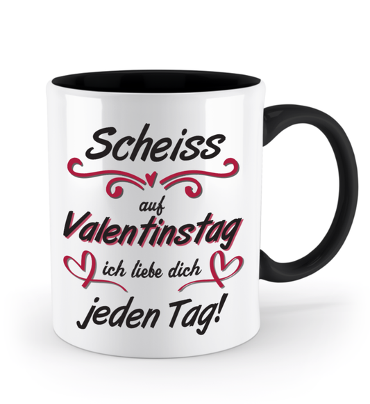 Valentinstag Tasse - "Scheiss auf Valentinstag" | Schollys