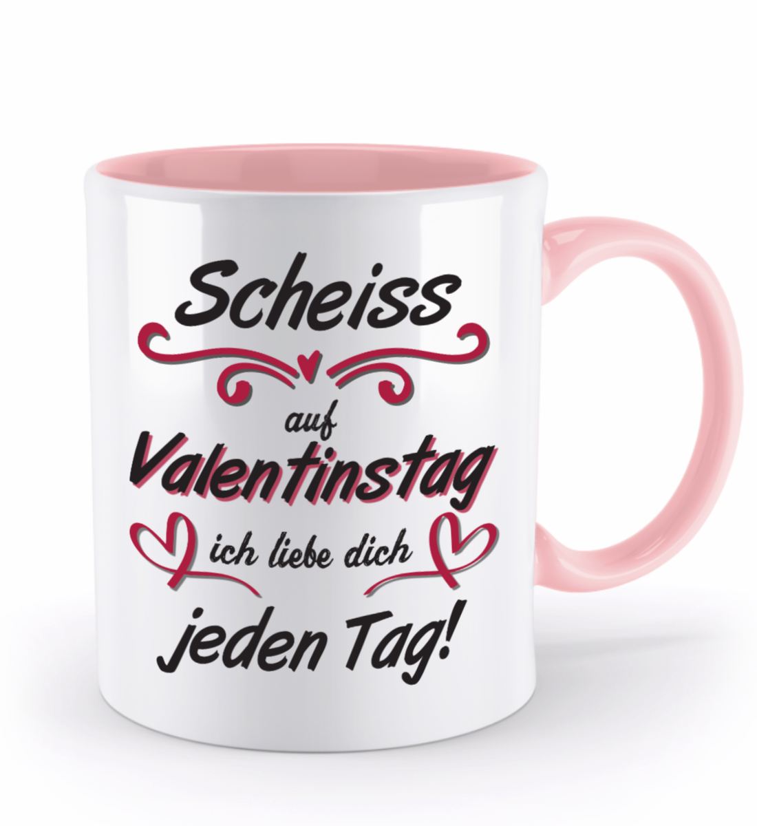 Valentinstag Tasse - "Scheiss auf Valentinstag" | Schollys