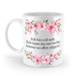 Tasse - Ich bin voll nett - Blumen