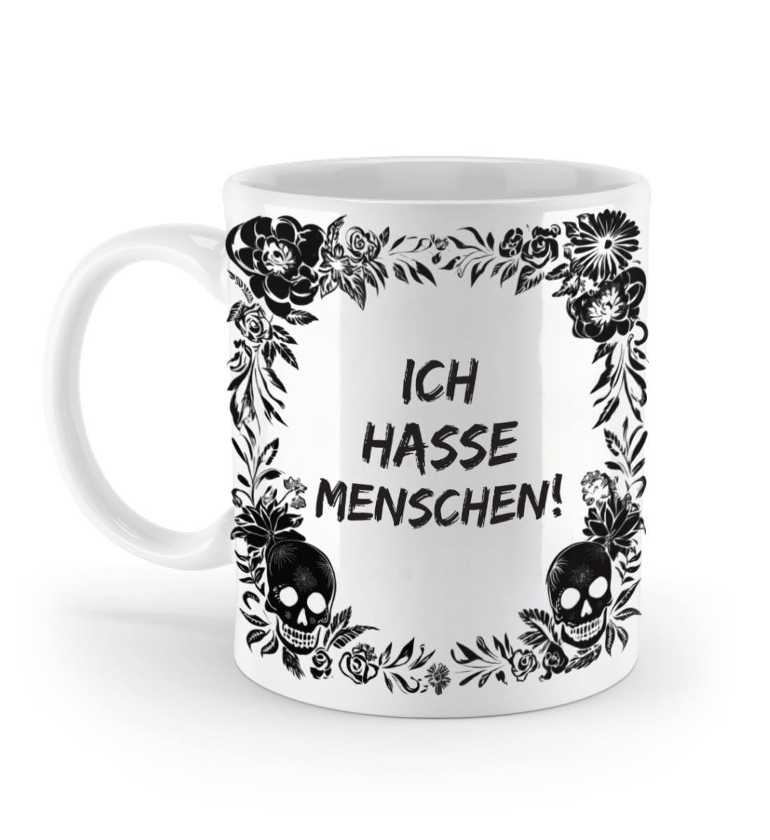 Tasse - Ich hasse Menschen! - Skull Statement