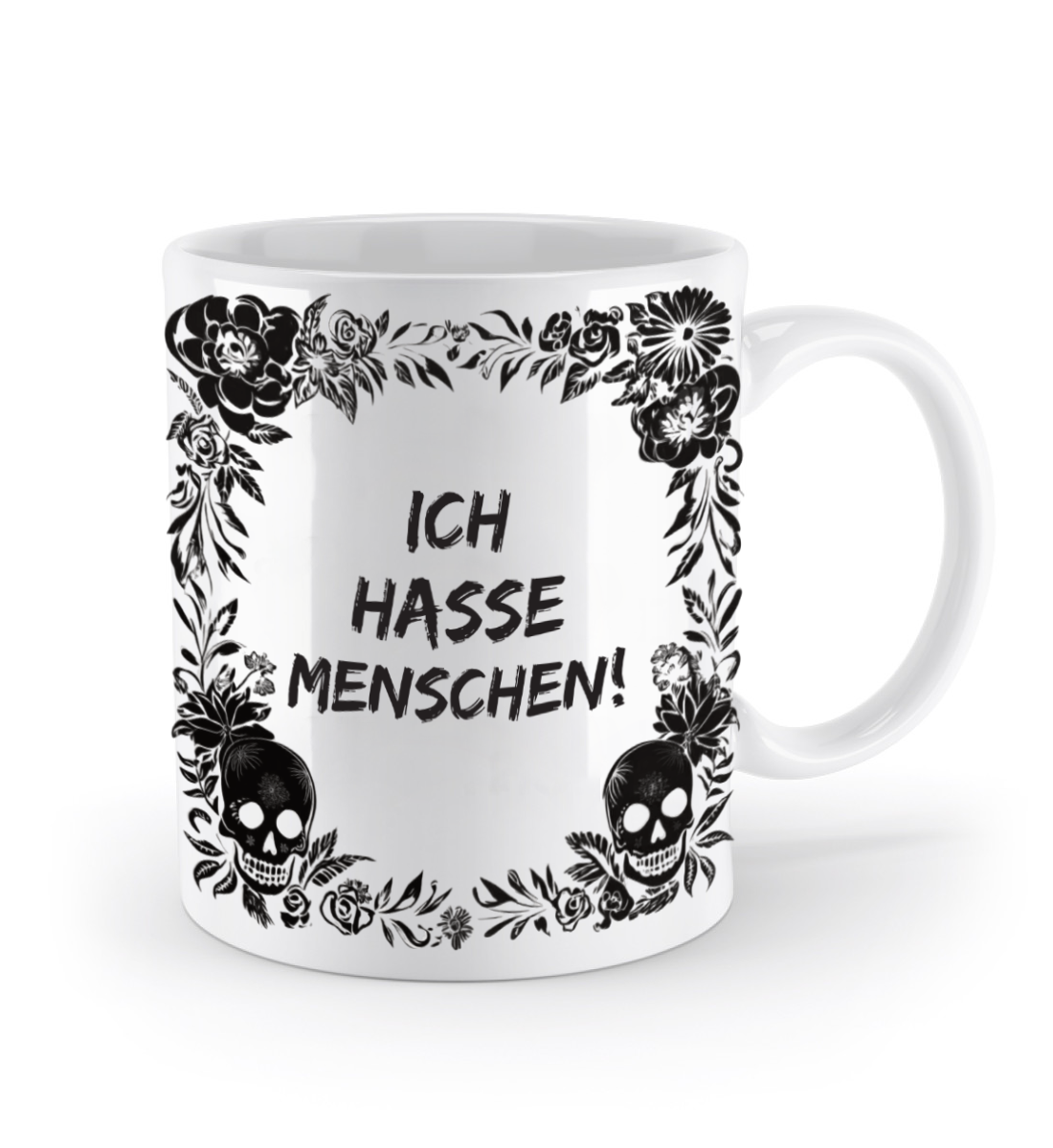 Tasse - Ich hasse Menschen! - Skull Statement