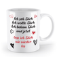 Valentinstag Tasse - "Ich sah dich. Ich wollte dich. Ich bekam dich.“ | Schollys