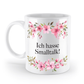 Tasse - Ich hasse Smalltalk! - Blumen