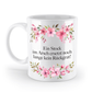 Tasse - Ein Stock im Arsch ersetzt noch lange kein Rückgrat! - Blumen
