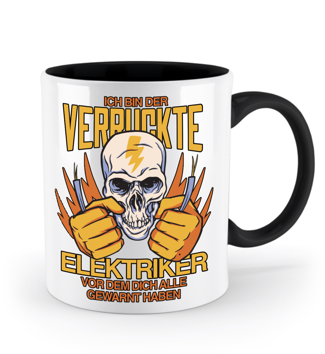 Elektriker Tasse - "Ich bin der verrückte Elektriker..." | Schollys