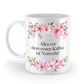 Tasse - Alles vor dem ersten Kaffee ist Notwehr! - Blumen