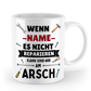 Humorvolle Tasse für Handwerker – Mit Namen personalisierbar - Schollys