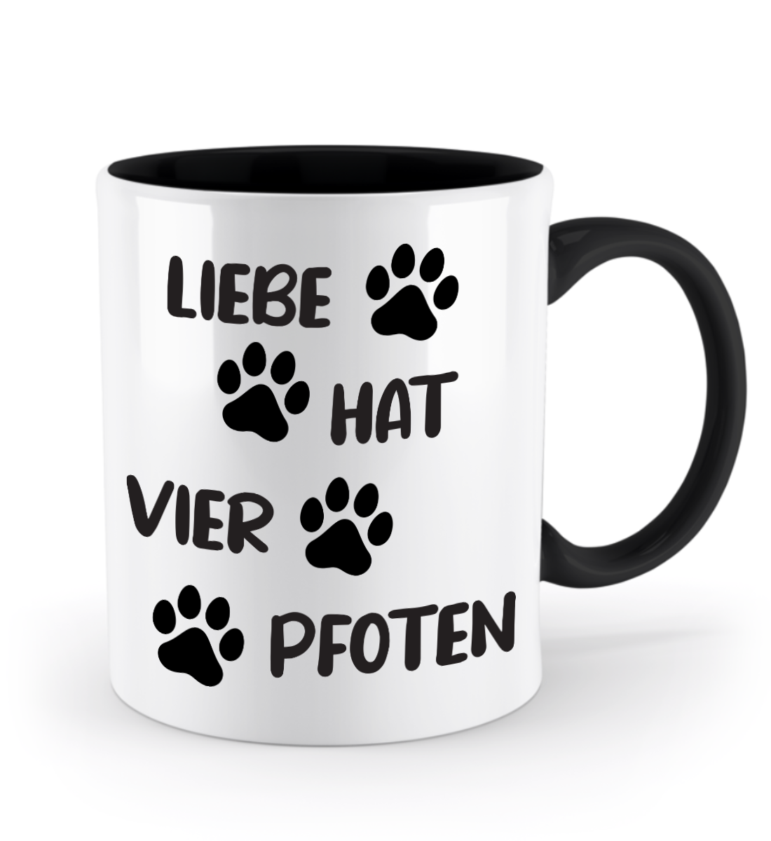 Tasse „Liebe hat vier Pfoten“