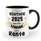 Tasse Rentnerin - eine echte Legende geht in Rente - personalisiert mit Jahrgang oder Name - Schollys