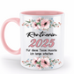Tasse Rentnerin - personalisiert mit Jahr oder Name - blumig - Schollys
