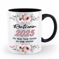 Tasse Rentnerin - personalisiert mit Jahr oder Name - blumig - Schollys
