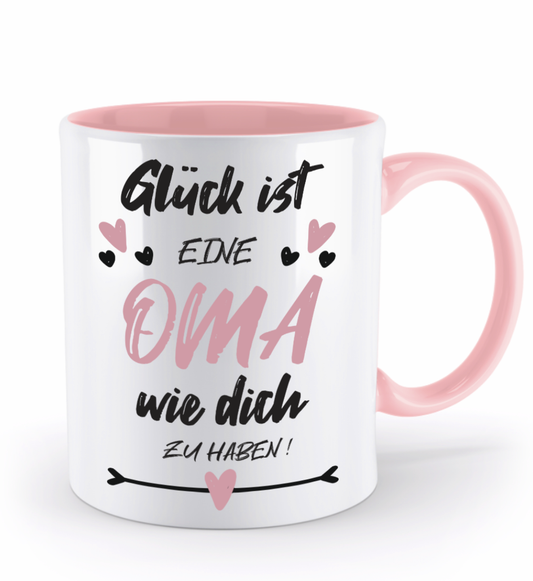 Tasse mit Spruch - "Glück ist eine Oma wie dich zu haben!" - Geschenktasse, Geschenkidee, Fototasse