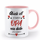 Tasse mit Spruch - "Glück ist einen Opa wie dich zu haben!" - Geschenktasse, Geschenkidee, Fototasse