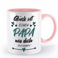 Tasse mit Spruch - "Glück ist einen Papa wie dich zu haben!" - Geschenktasse, Geschenkidee, Fototasse - Schollys
