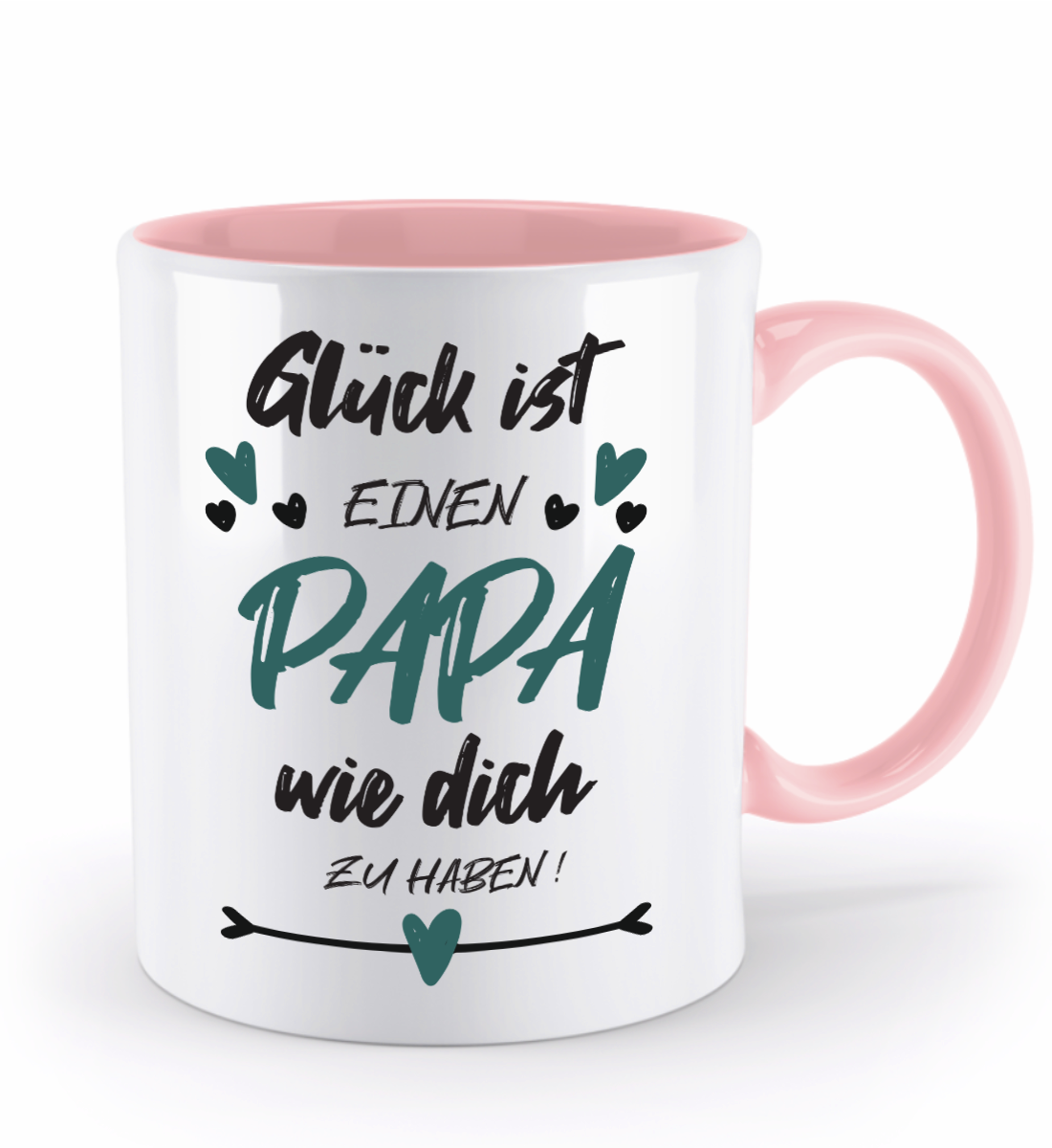 Tasse mit Spruch - "Glück ist einen Papa wie dich zu haben!" - Geschenktasse, Geschenkidee, Fototasse - Schollys
