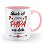 Tasse mit Spruch - "Glück ist einen Papa wie dich zu haben!" - Geschenktasse, Geschenkidee, Fototasse - Schollys