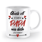 Tasse mit Spruch - "Glück ist einen Papa wie dich zu haben!" - Geschenktasse, Geschenkidee, Fototasse - Schollys