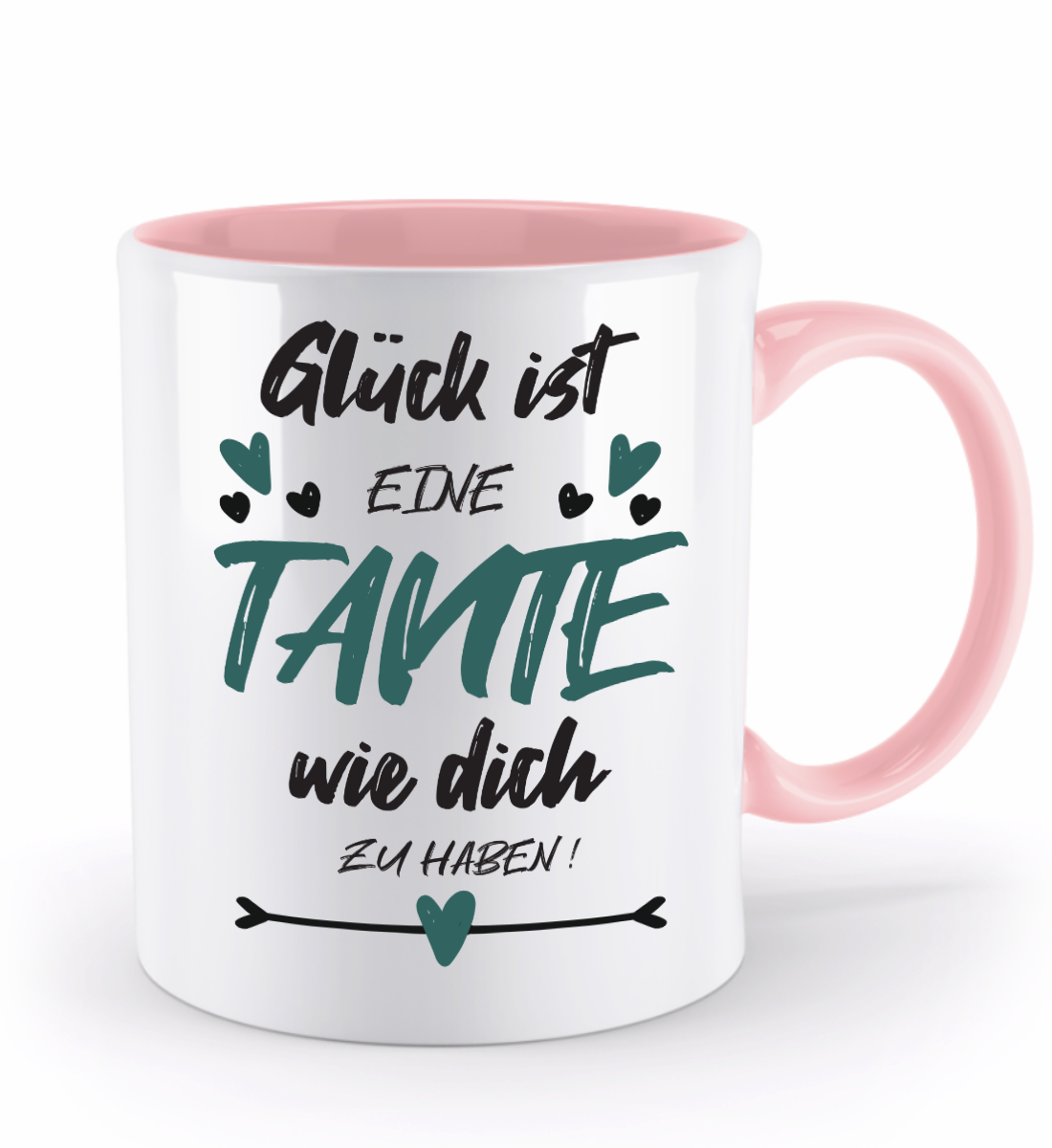 Tasse mit Spruch - "Glück ist eine Tante wie dich zu haben!" - Geschenktasse, Geschenkidee, Fototasse - Schollys