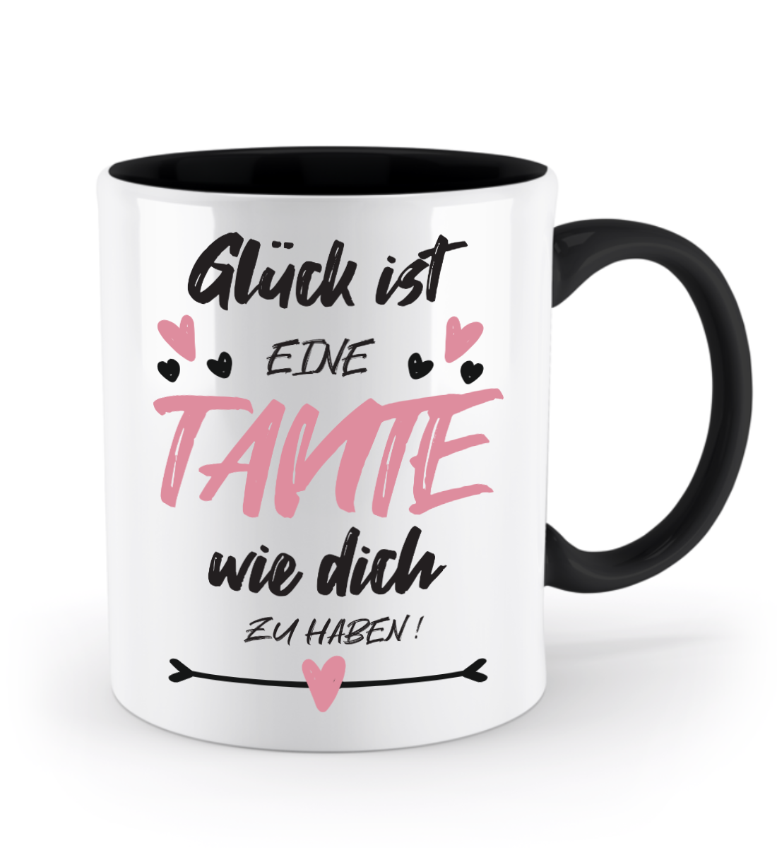 Tasse mit Spruch - "Glück ist eine Tante wie dich zu haben!" - Geschenktasse, Geschenkidee, Fototasse - Schollys