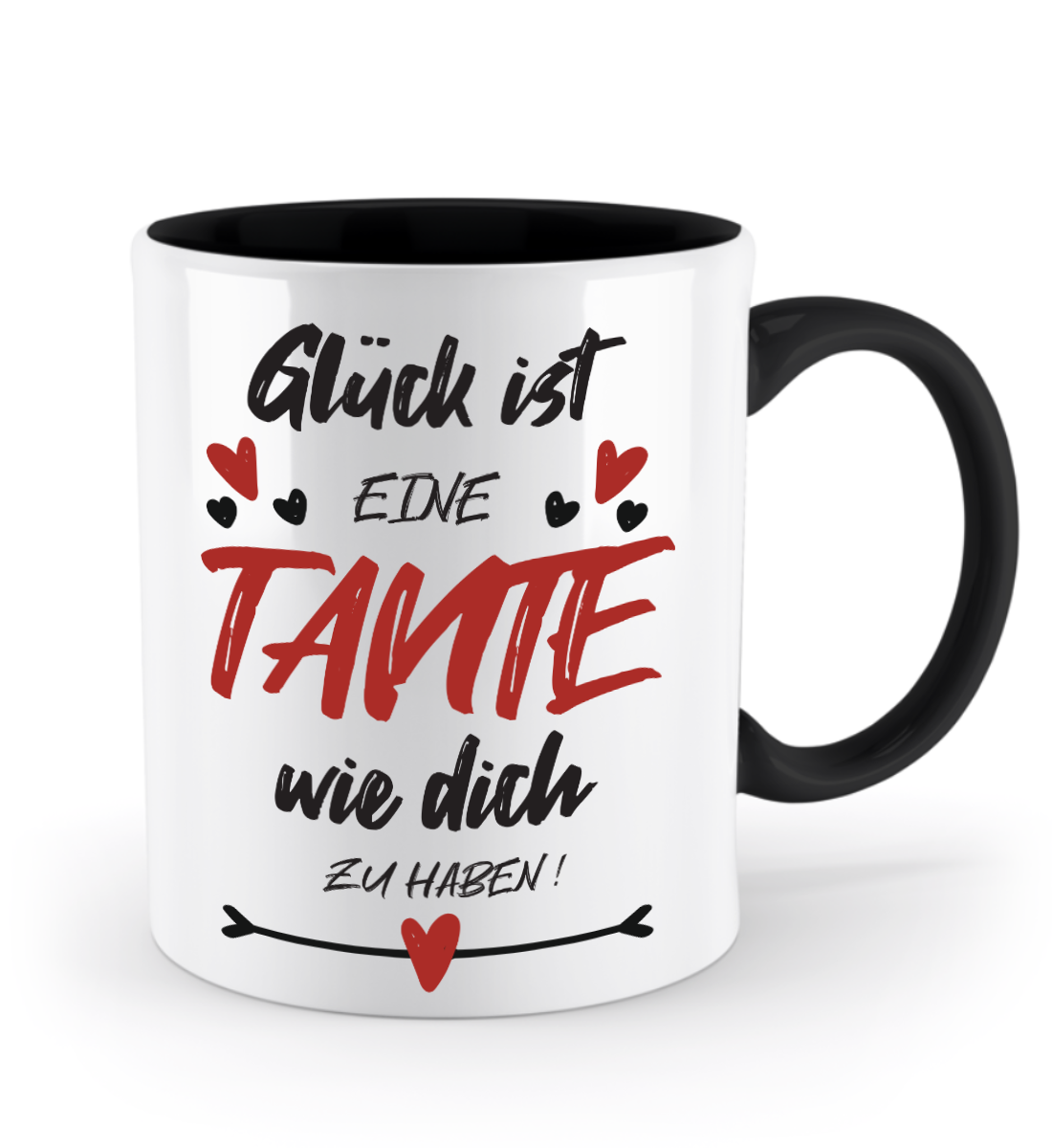 Tasse mit Spruch - "Glück ist eine Tante wie dich zu haben!" - Geschenktasse, Geschenkidee, Fototasse - Schollys