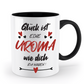 Tasse mit Spruch - "Glück ist eine Uroma wie dich zu haben!" - Geschenktasse, Geschenkidee, Fototasse