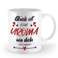 Tasse mit Spruch - "Glück ist eine Uroma wie dich zu haben!" - Geschenktasse, Geschenkidee, Fototasse