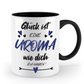 Tasse mit Spruch - "Glück ist eine Uroma wie dich zu haben!" - Geschenktasse, Geschenkidee, Fototasse