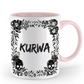 Tasse - KURWA - Skull Statement