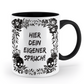 Tasse (personalisiert) - Dein eigener Spruch! - Skull Statement