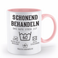 Geburtstagstasse mit Spruch – „Schonend behandeln, das gute Stück ist [Alter]“