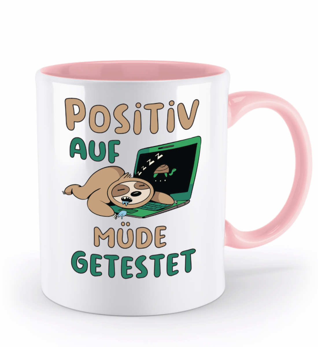 Tasse Faultier  – "positiv auf müde getestet" | Schollys - Schollys