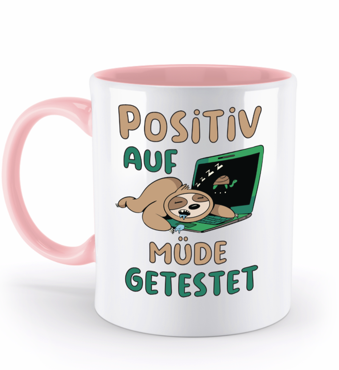 Tasse Faultier  – "positiv auf müde getestet" | Schollys - Schollys