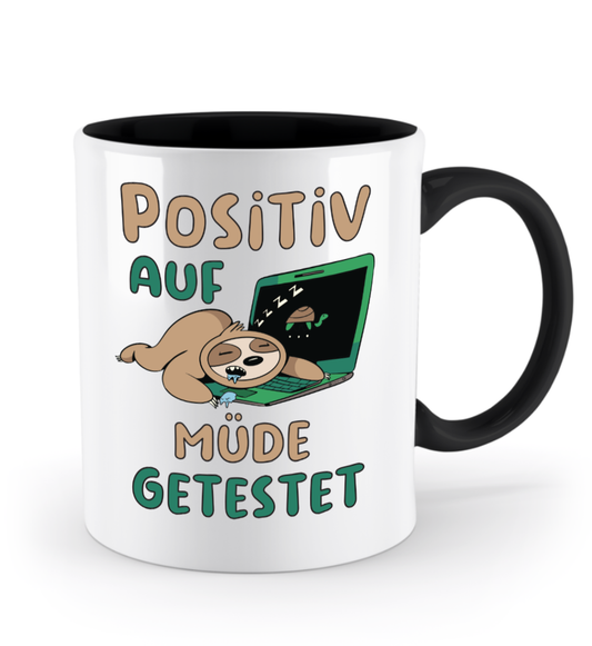 Tasse Faultier  – "positiv auf müde getestet" | Schollys - Schollys