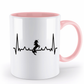 Tasse Einhorn mit Herzschlag – personalisierbar mit Namen für kleine & große Träumer | Schollys - Schollys