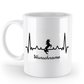 Tasse Einhorn mit Herzschlag – personalisierbar mit Namen für kleine & große Träumer | Schollys - Schollys