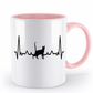 Tasse mit Herzschlag und Katze – personalisierbar mit Namen für Katzenliebhaber | Schollys - Schollys