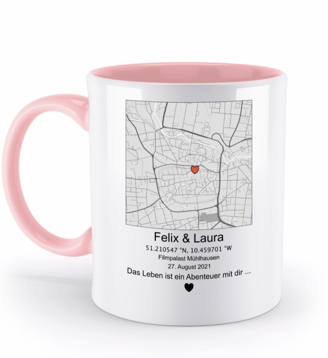 Valentinstag Tasse mit personalisierter Karte| Schollys