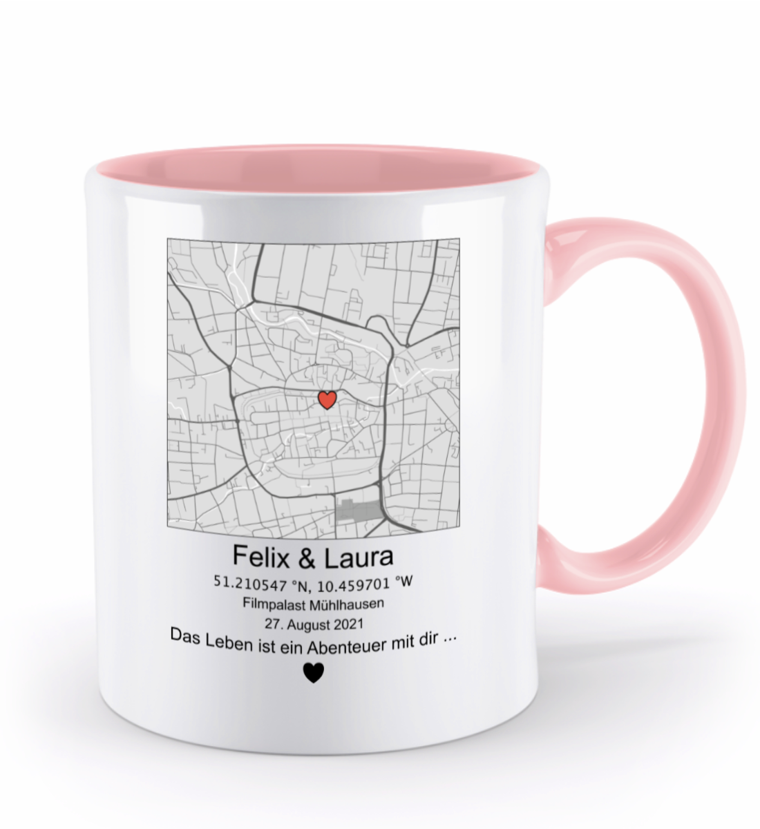 Valentinstag Tasse mit personalisierter Karte| Schollys